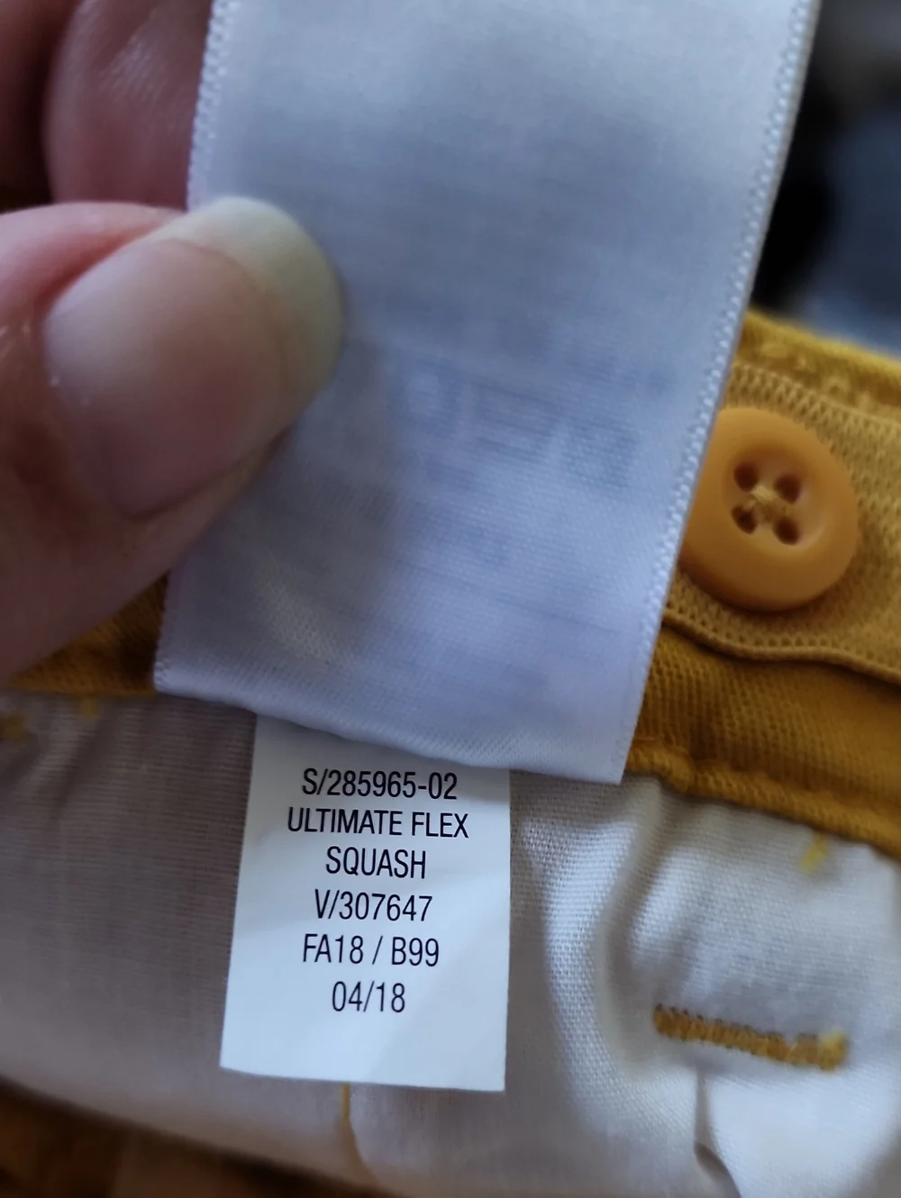 Sz 18-24 Months Old Navy Cotton Skinny Chino Pants - Red, Tan, Squash Yellow